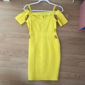 Beautiful Yellow Summer cocktail dress